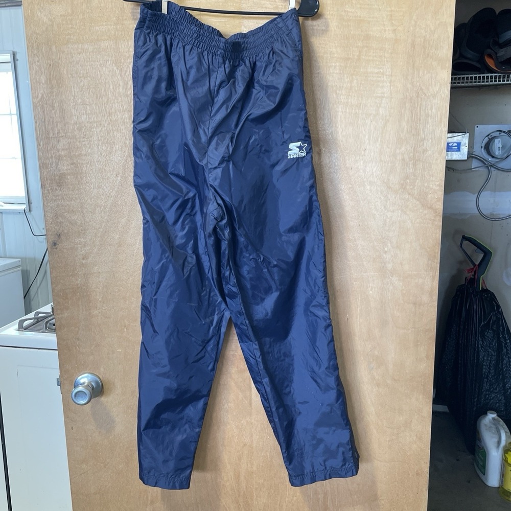 Starter Women's‎ Breakaway Track Pants Size Large Navy VTG 90s Y2K